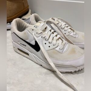 Nike Air Max White and Black Sneakers